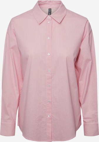 PIECES Bluse in Pink: predná strana
