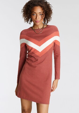 TAMARIS Knitted dress in Brown