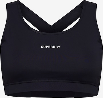 Superdry Sports Bra 'Lock Up' in Black: front