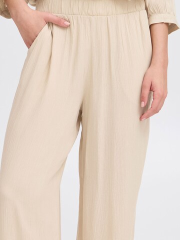 Wide leg Pantaloni 'IHMarrakech' di ICHI in beige