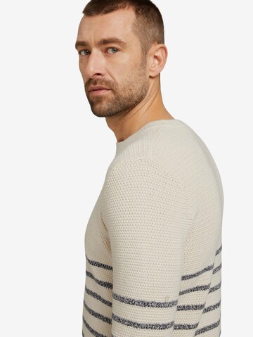 TOM TAILOR Pullover i beige