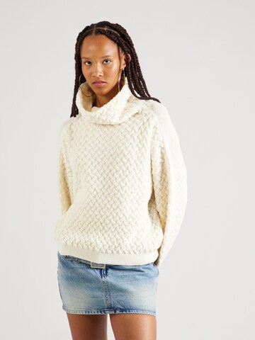 Pull-over G-Star RAW en beige : devant