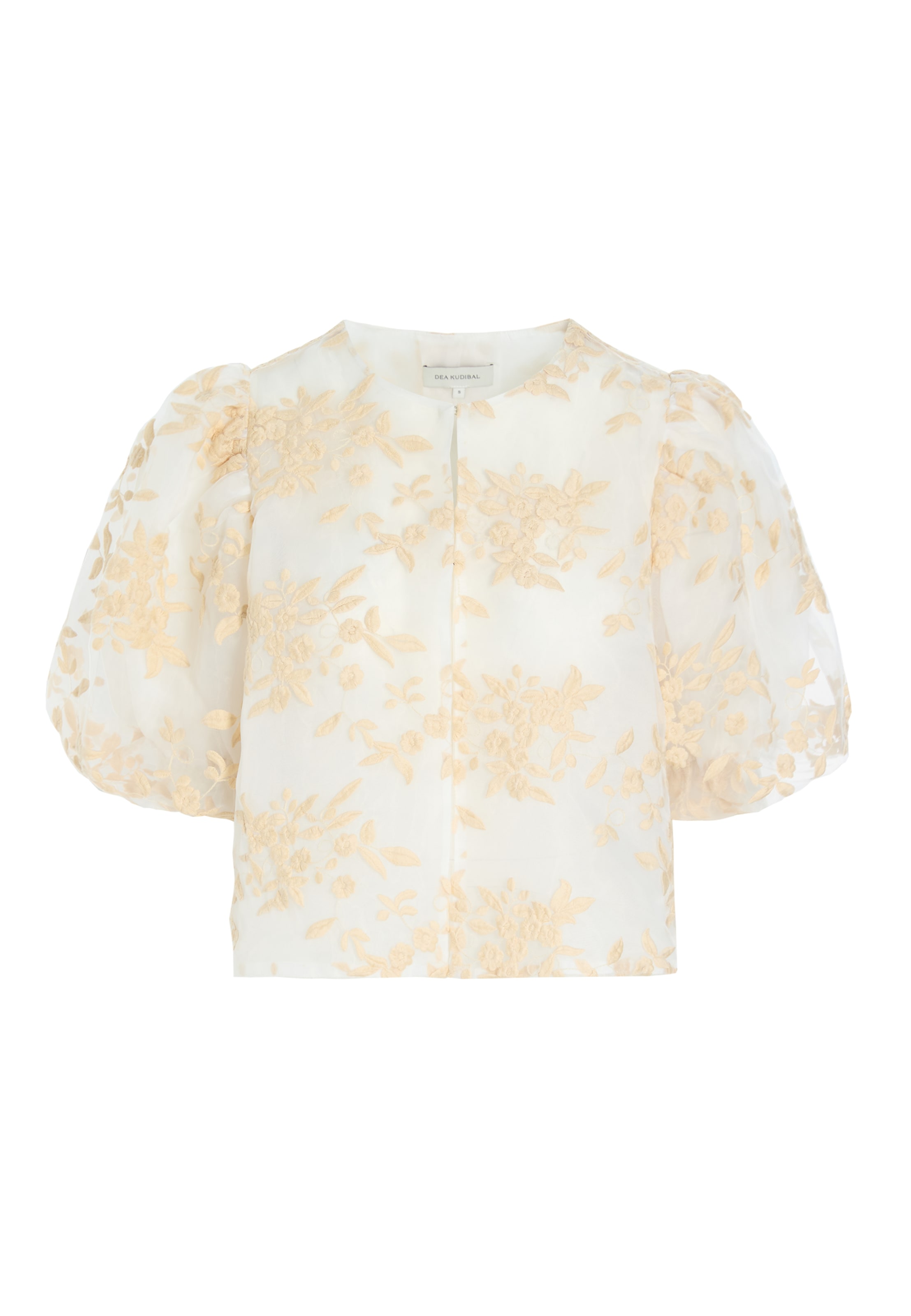 Camicia da donna di Dea Kudibal in beige: frontale