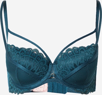 Hunkemöller - Soutien de tecido Soutien 'Riri' em azul: frente