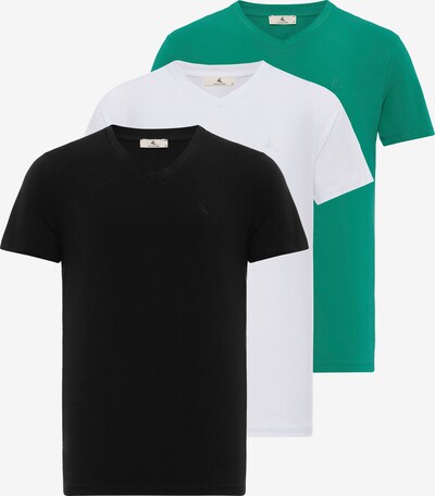 Daniel Hills T-Shirt en vert / noir / blanc, Vue avec produit