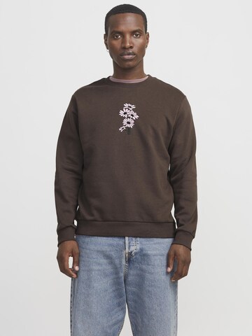 JACK & JONES - Sudadera en marrón: frente