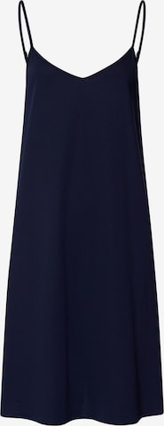 Hanro Nachthemd 'Cotton Silk' in Blau: Vorderseite