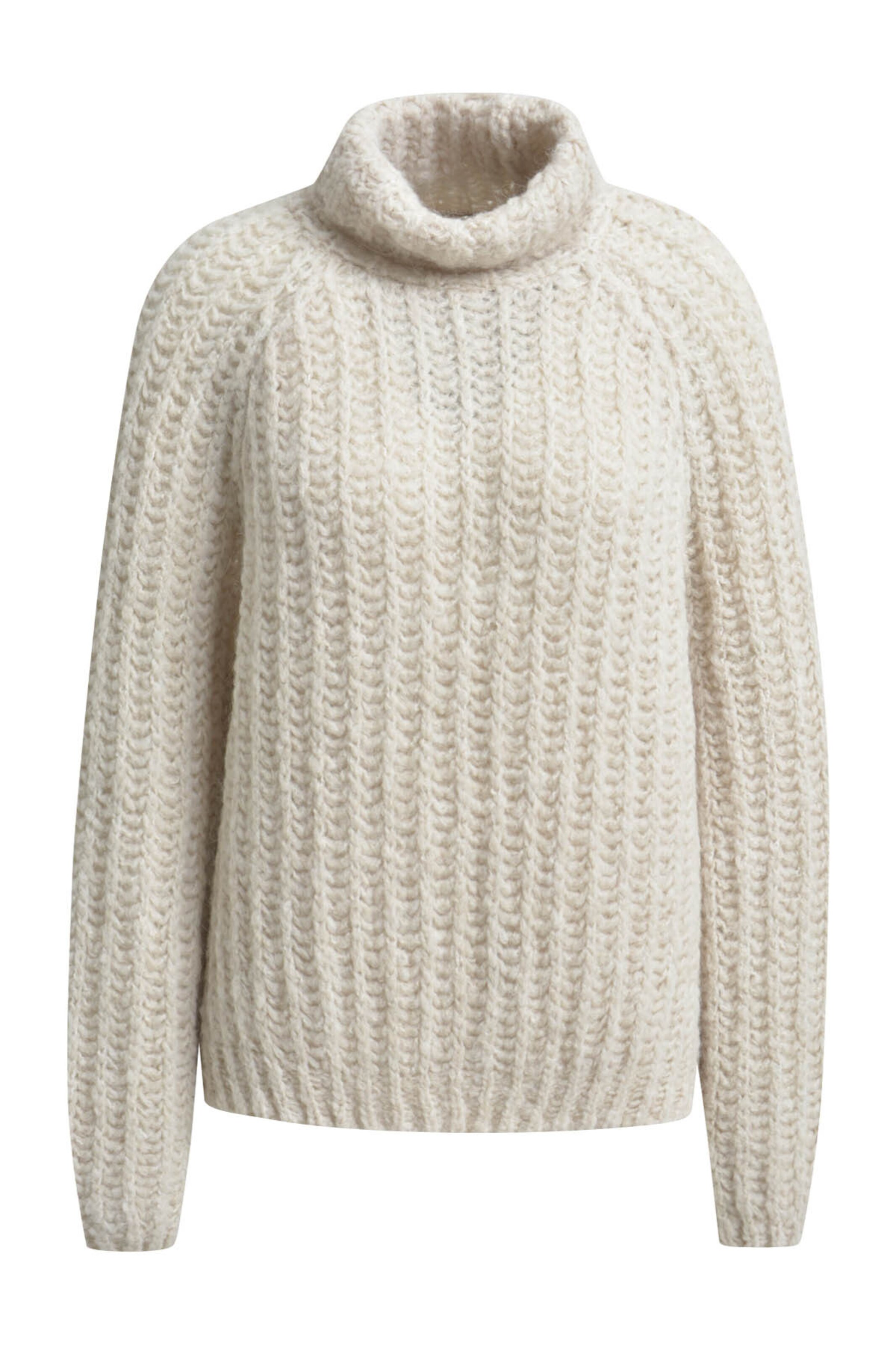 Smith&Soul Grobstrick Pullover mit Rollkragen in Weiß: Vorderseite