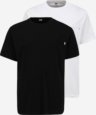 Tricou Urban Classics Big & Tall pe negru / alb, Vizualizare produs