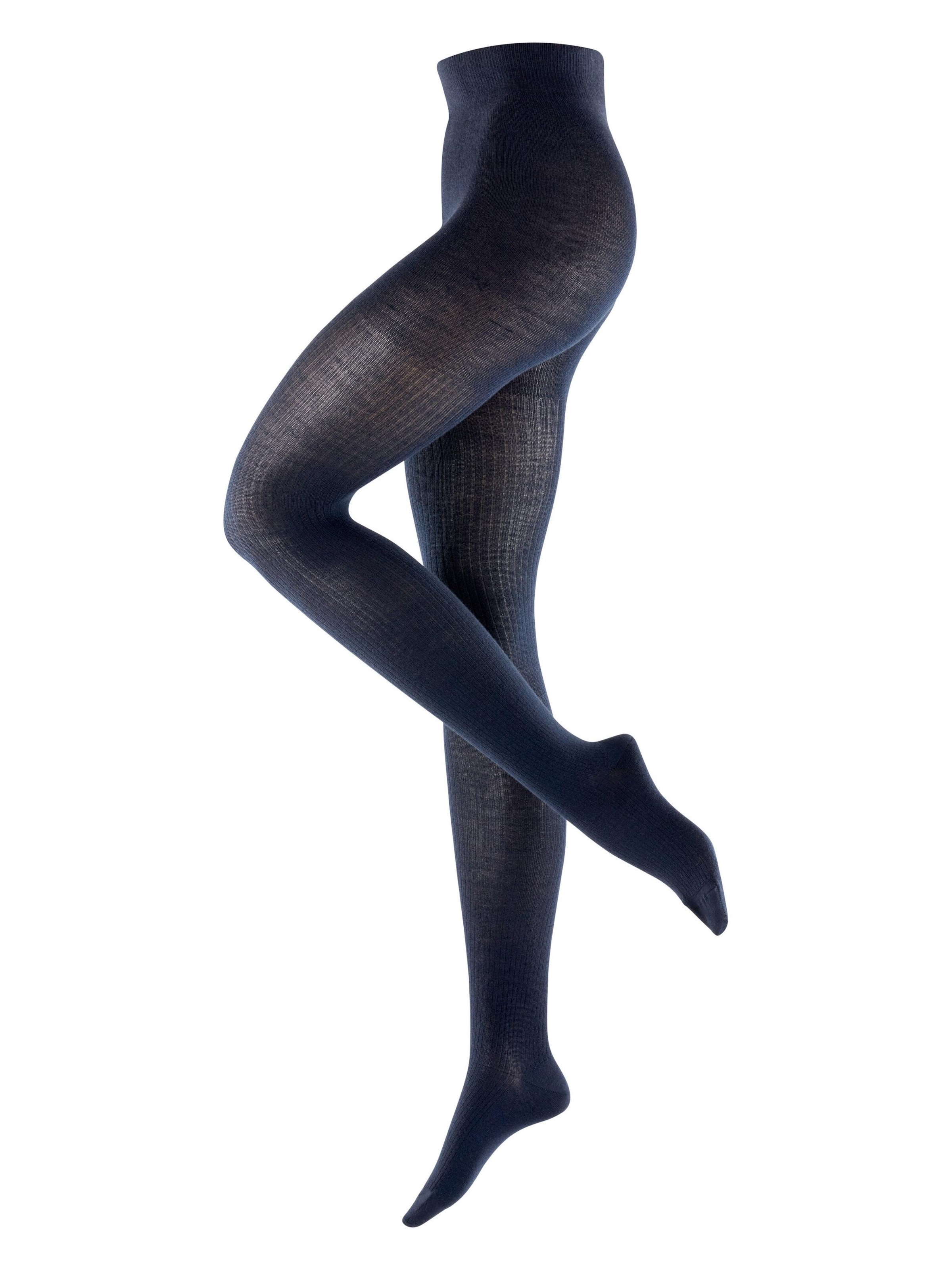 BURLINGTON Strumpfhose 'Rib Couture'‌‌‌ in Blau: Vorderseite