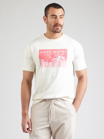 GANT Футболка в Бежевый: спереди