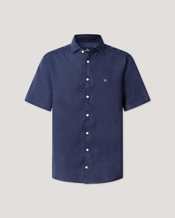 Hackett London Slim Fit Hemd in Blau: Vorderseite