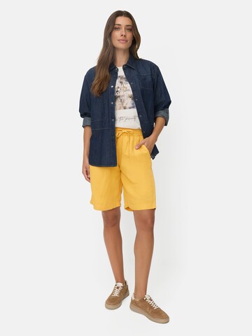 CAMEL ACTIVE Loosefit Bermuda Shorts mit Tunnelzug in Gelb