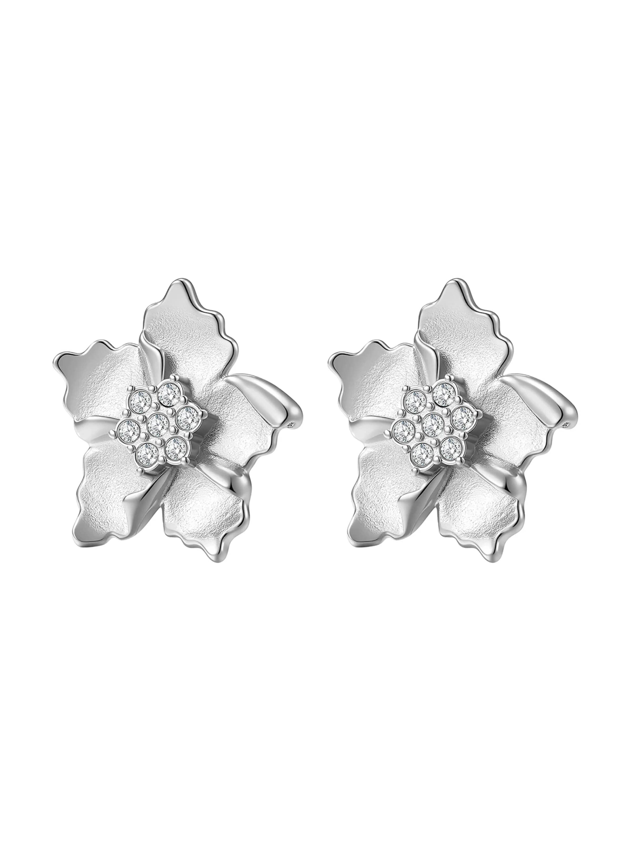 Orecchini 'Sunburst Flower Stud' di Hey Happiness in argento
