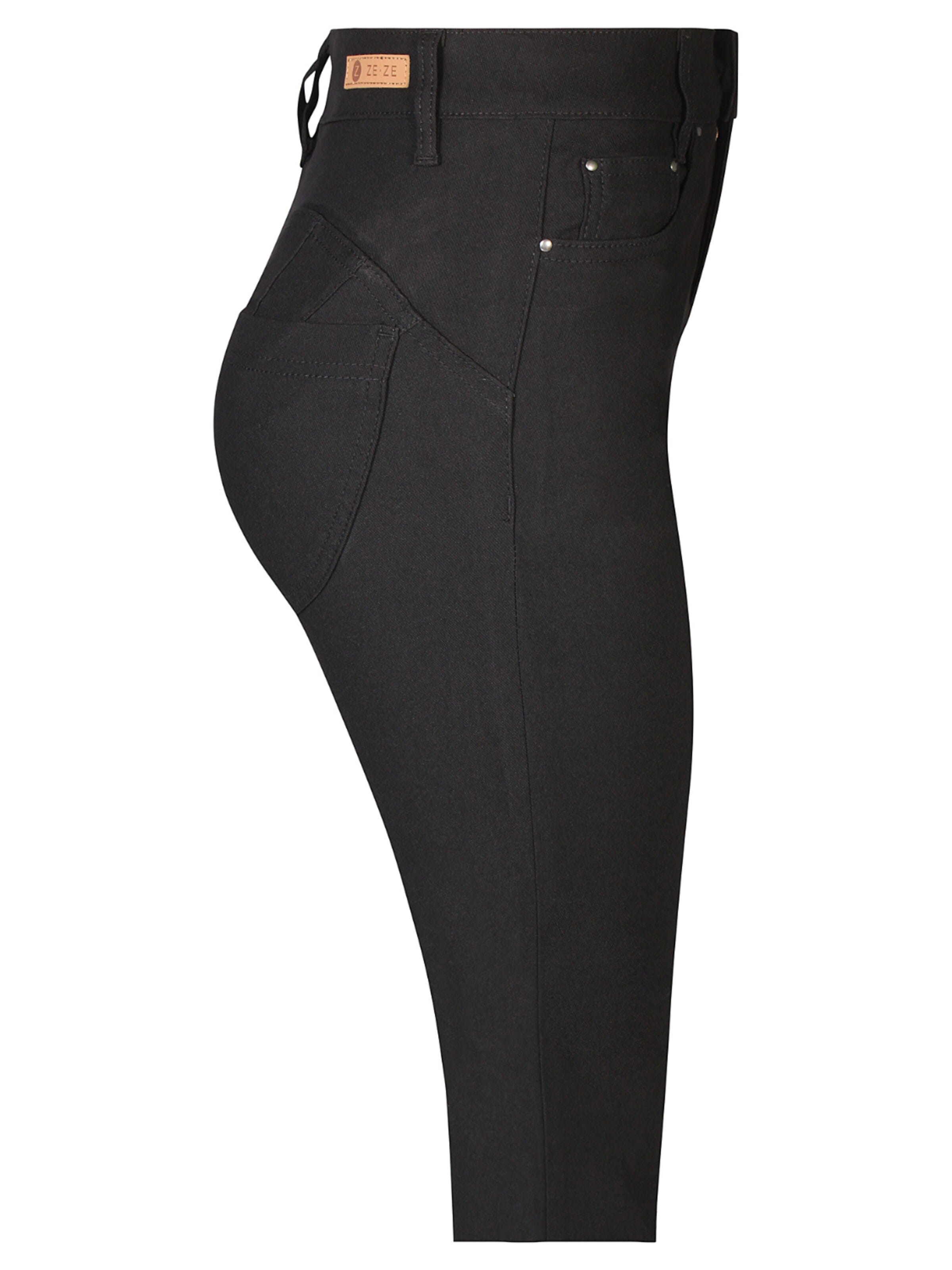 ze-ze Slim fit Pants 'Shape 3' in Black