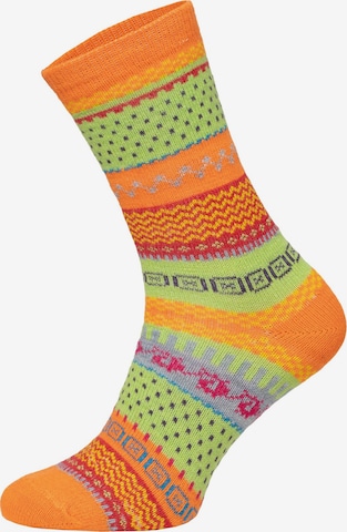HomeOfSocks Socks 'HOS2293' in Orange: front