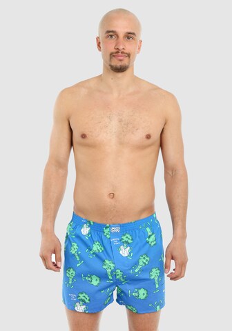 Lousy Livin Boxershorts 'Avocado & Broccoli' in Blau: predná strana