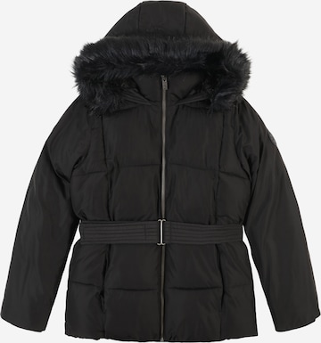 Abercrombie & Fitch Zimní bunda – černá: přední strana