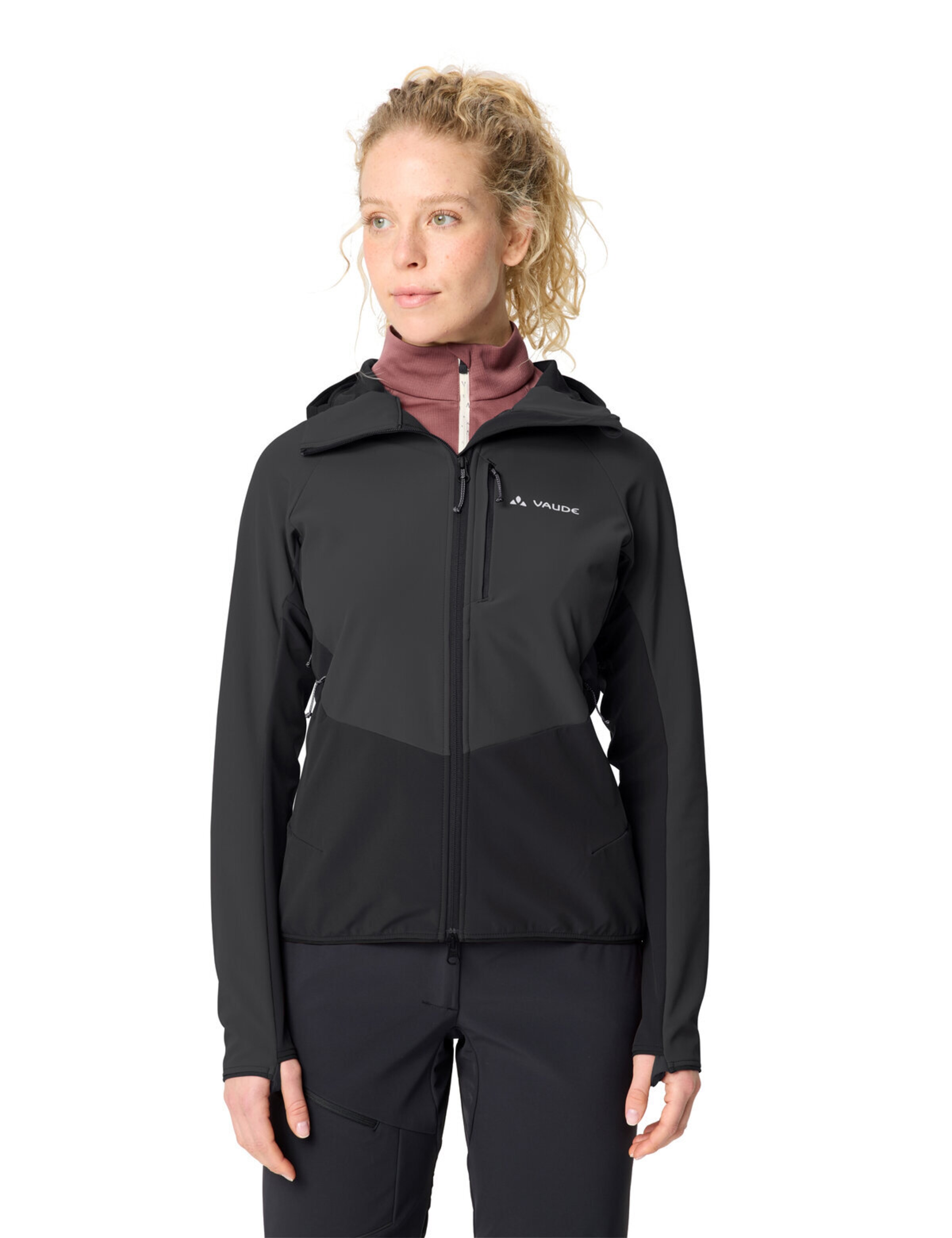 VAUDE Outdoor jacket 'Larice' in Grey: front