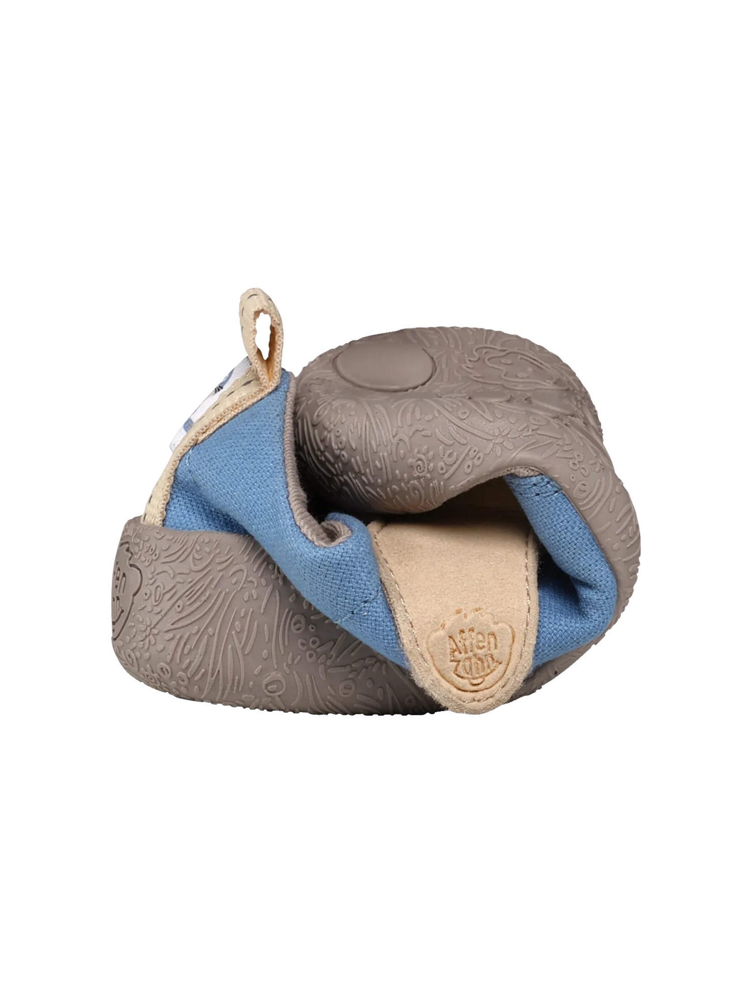 Affenzahn First-Step Shoes 'Lauflernschuh Baumwolle Smally' in Blue