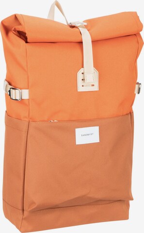 SANDQVIST Backpack 'Ilon' in Orange: front