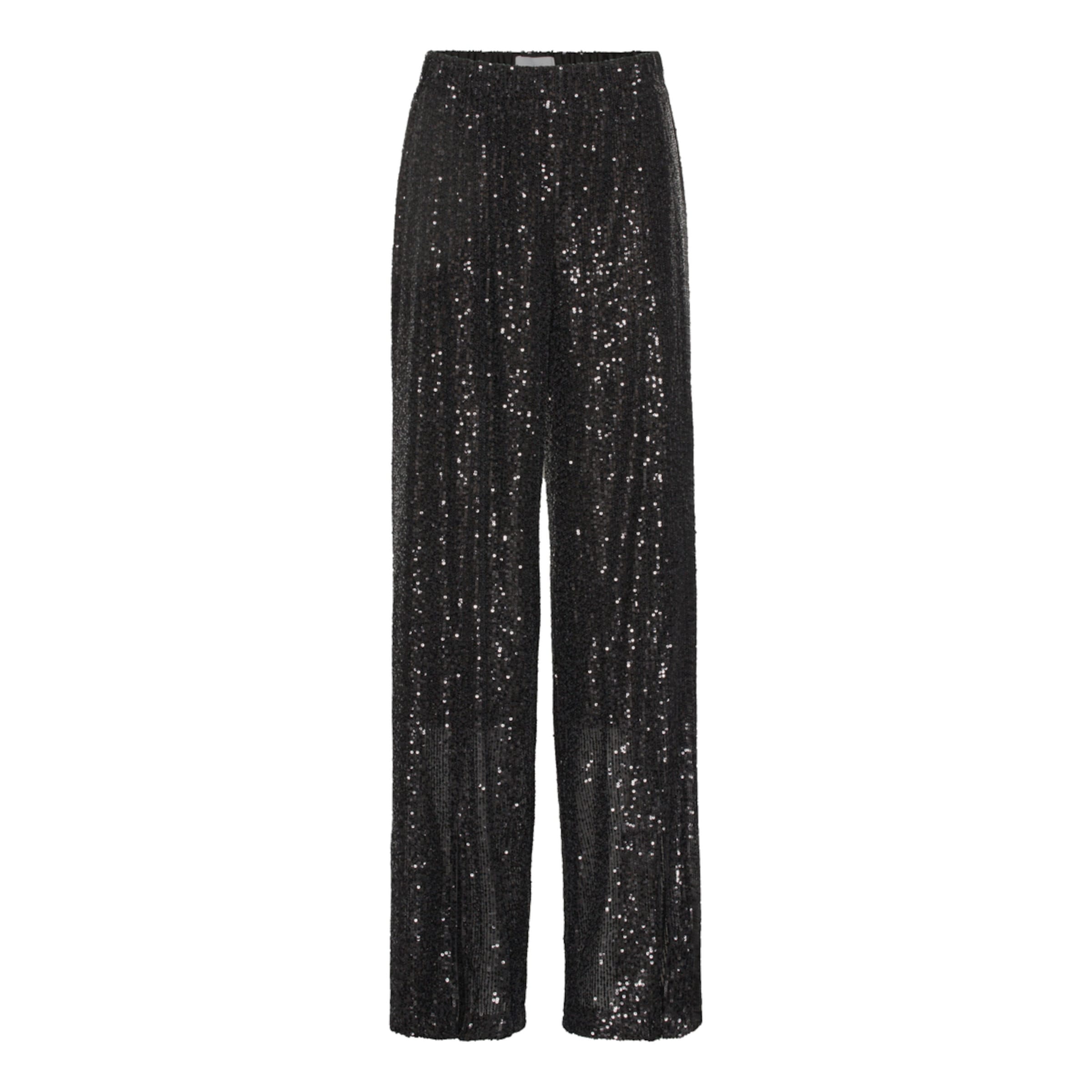 2NDDAY Wide Leg Bukser i sort: forside