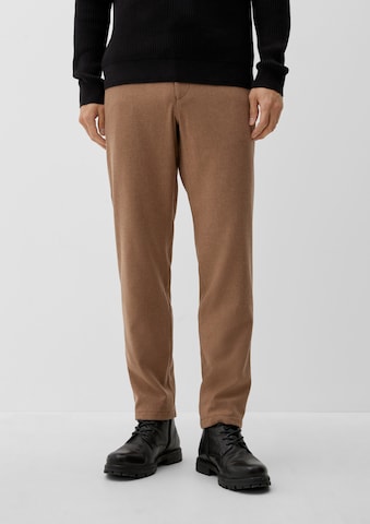 s.Oliver BLACK LABEL Slimfit Broek in Bruin
