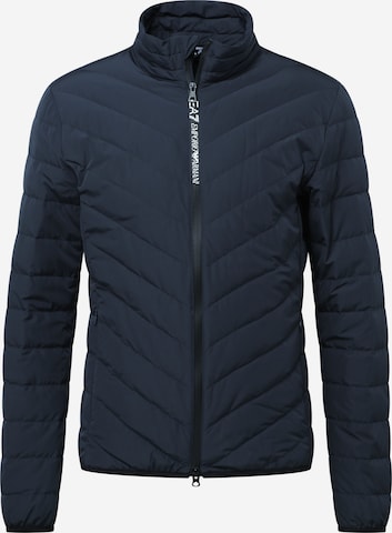 EA7 Emporio Armani Athletic Jacket in Blue: front