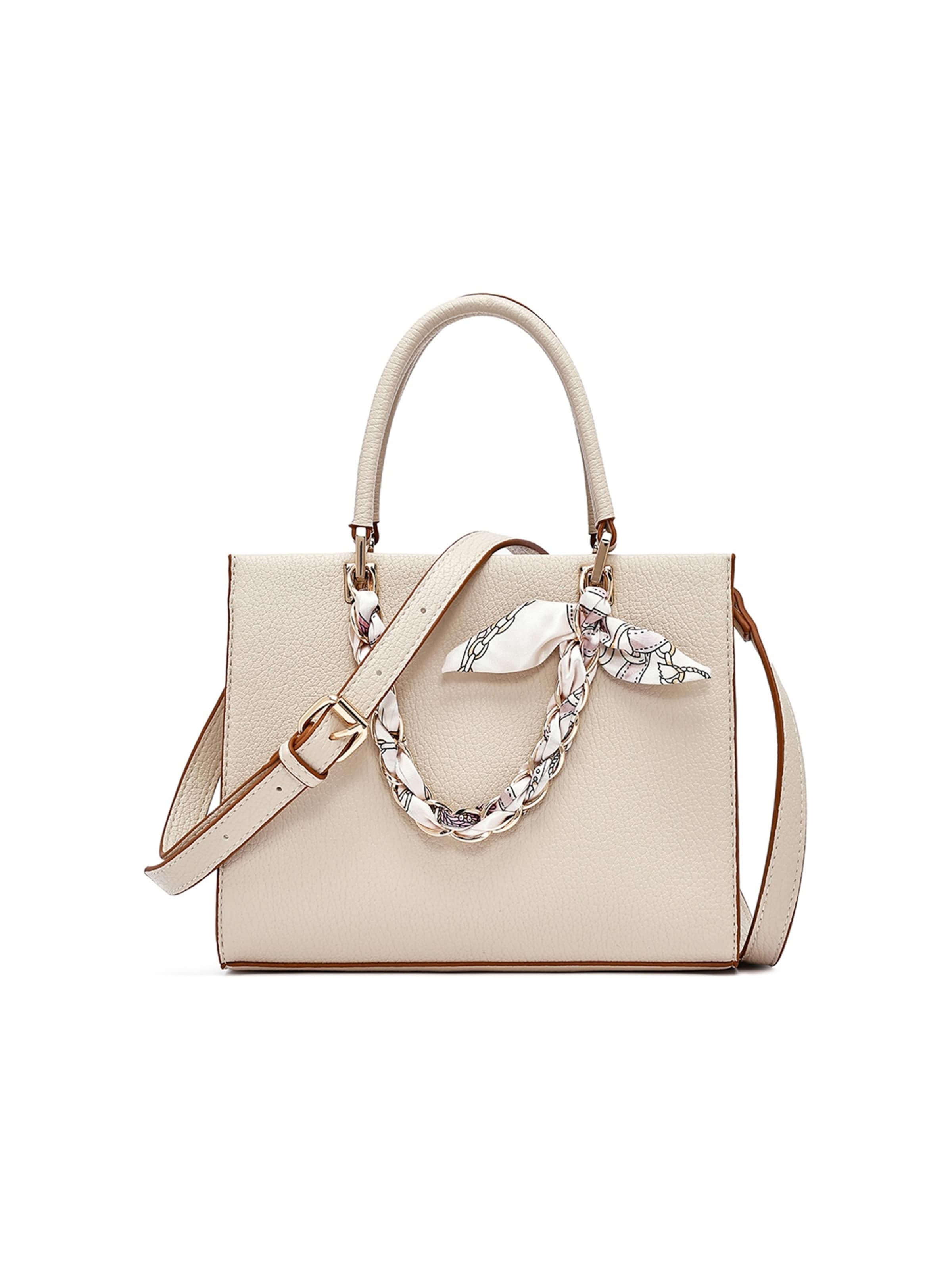 Derimod - Bolso de hombro en beige: frente