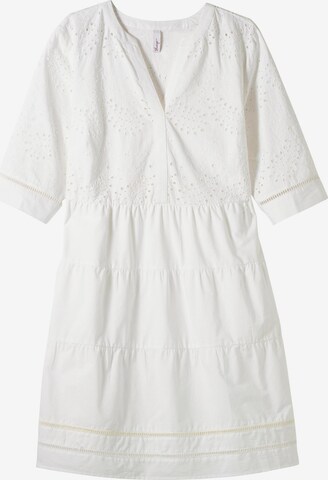 SHEEGO Summer Dress in White: front