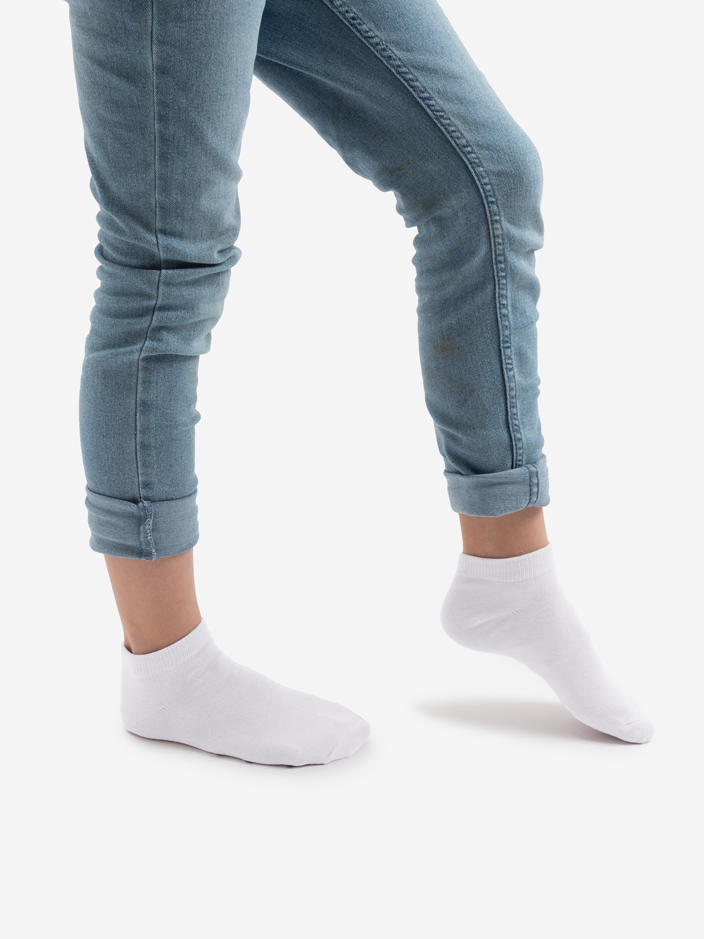 Occulto Socken 'Mikl' in Weiß: Vorderseite