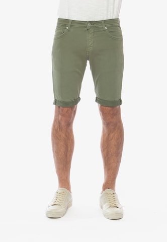 Le Temps Des Cerises Regular Pants 'BODO' in Green: front