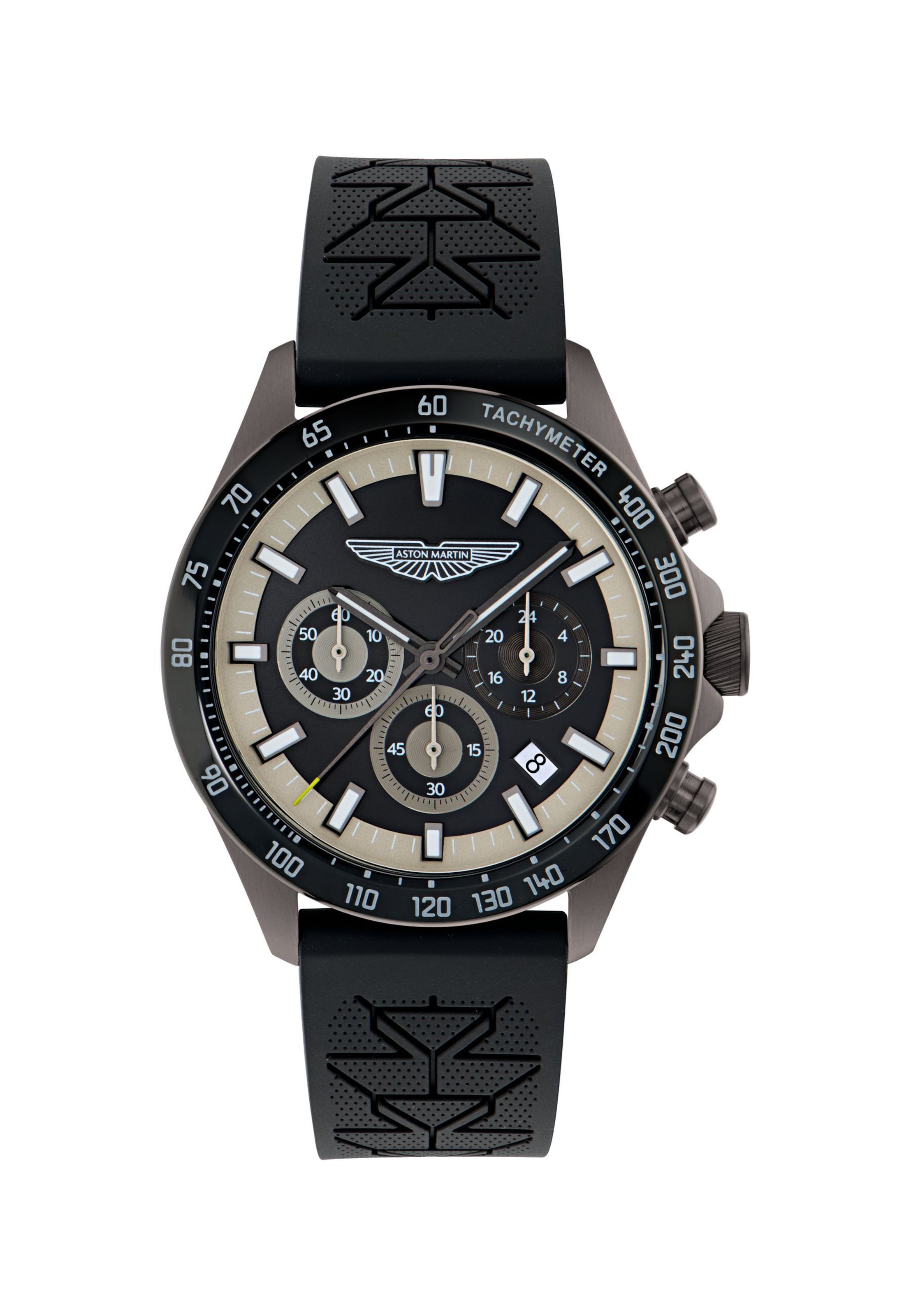 Aston Martin Analoog horloge ' SPT ' in Zwart: voorkant