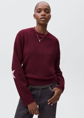 MANGO TEEN Pullover 'Estrella' in Rot: Vorderseite