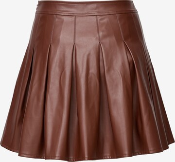 Threadbare Skirt 'Liz' in Brown: front