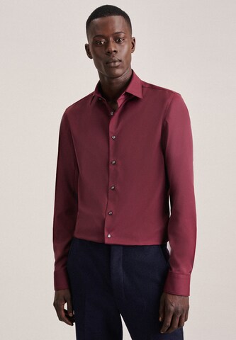 SEIDENSTICKER Slim fit Business Shirt in Red: front