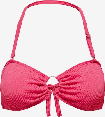 ONLY Bikinitop 'Alba' in Roze: voorkant