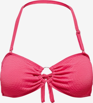 Hauts de bikini 'Alba' ONLY en rose : devant