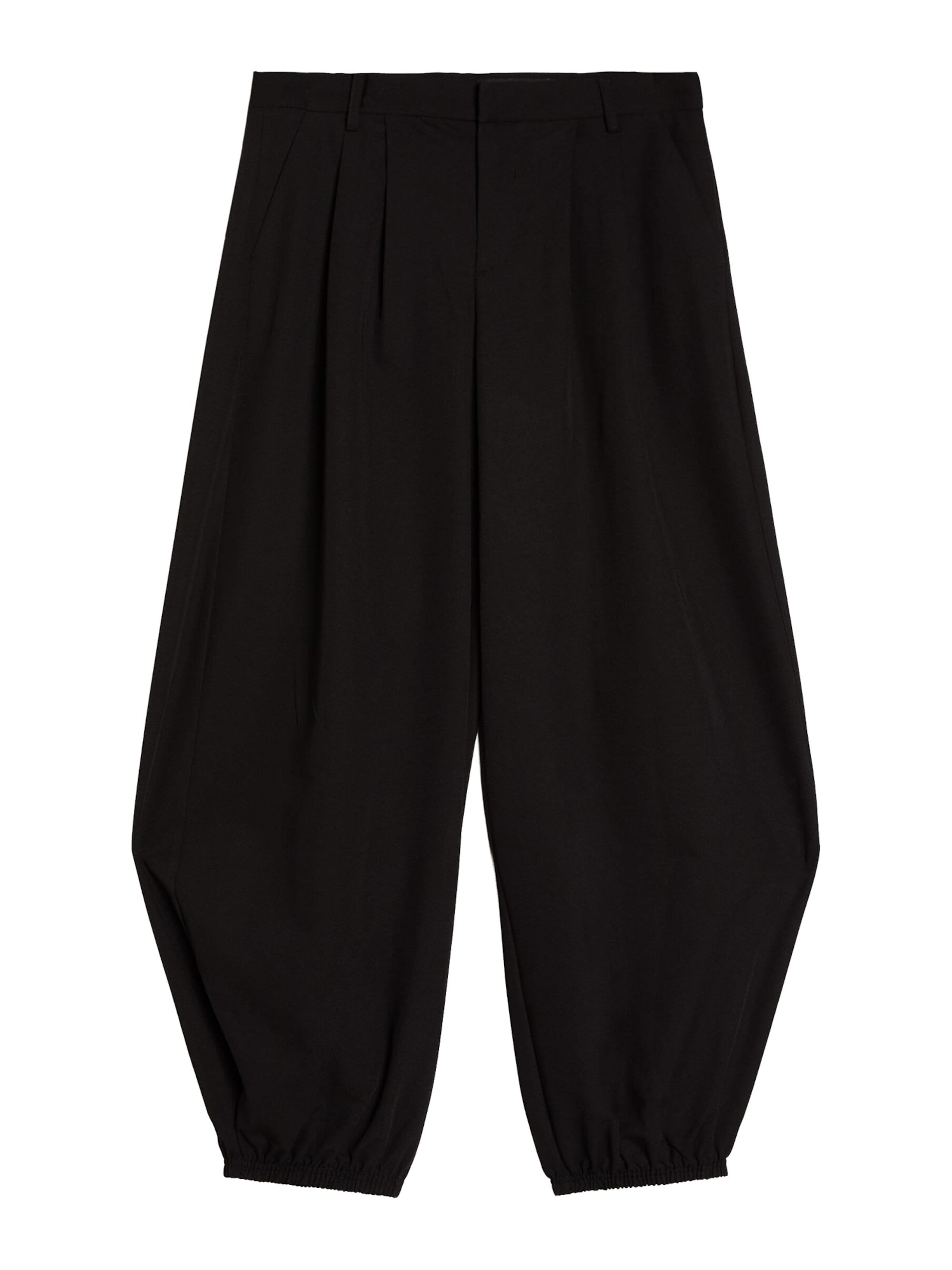 Bershka Barrel Hose in Schwarz: Vorderseite