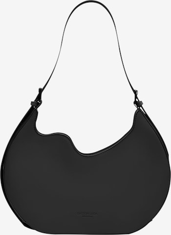 Sac bandoulière Gaston Luga en noir : devant