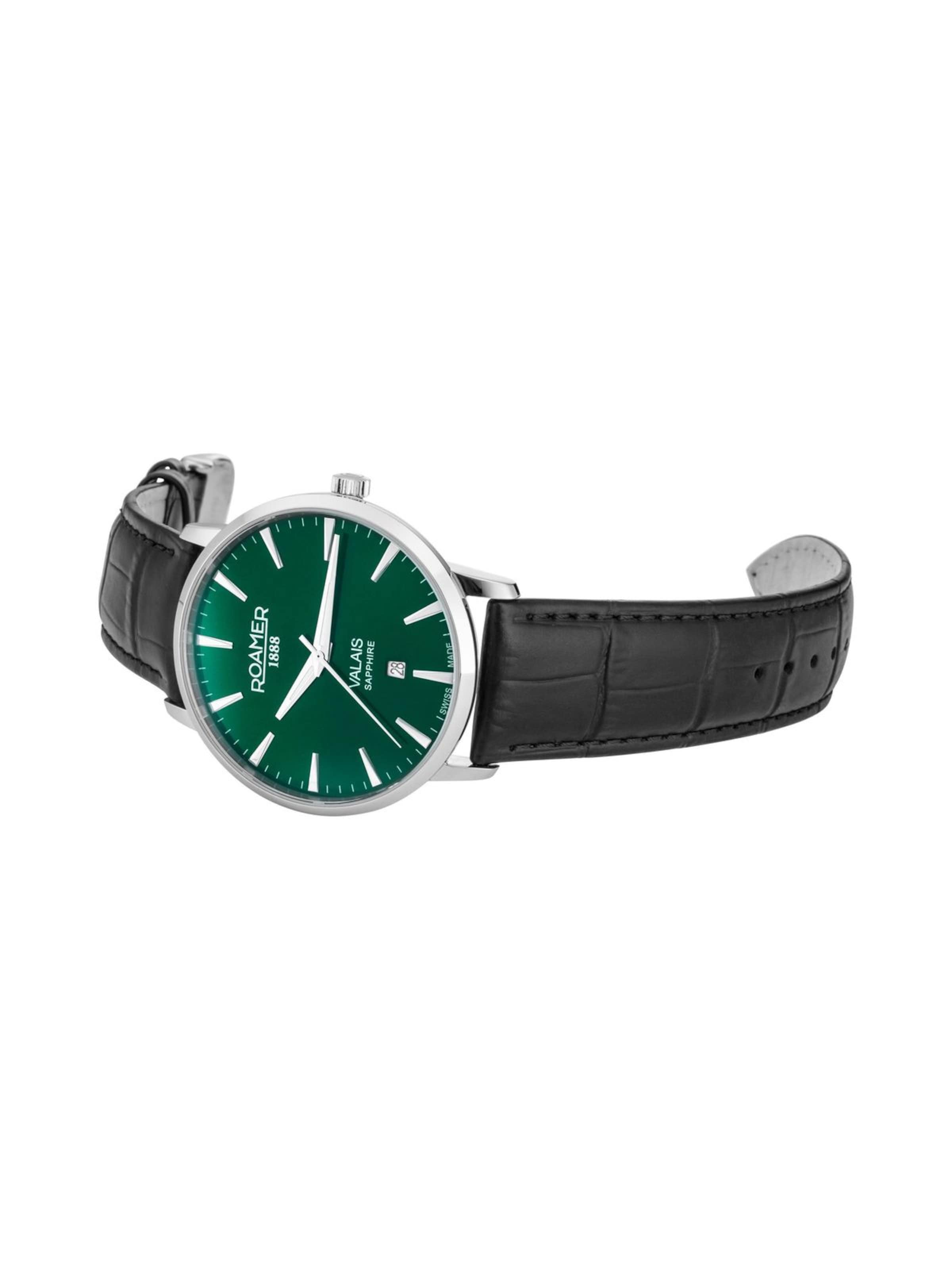 Montre à affichage analogique Roamer en vert