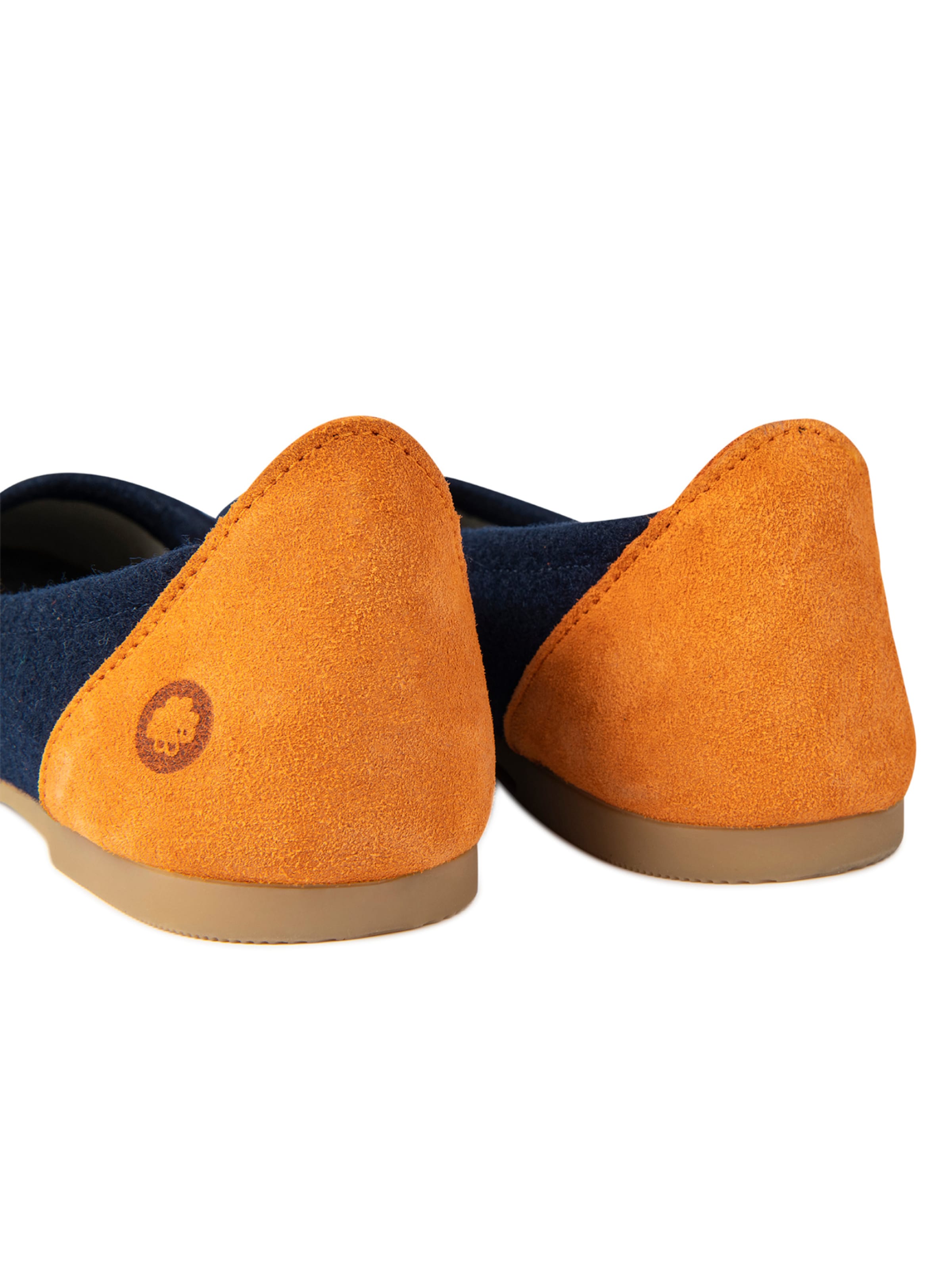 Baabuk Ballerinasko 'Wool Blacky' i blå