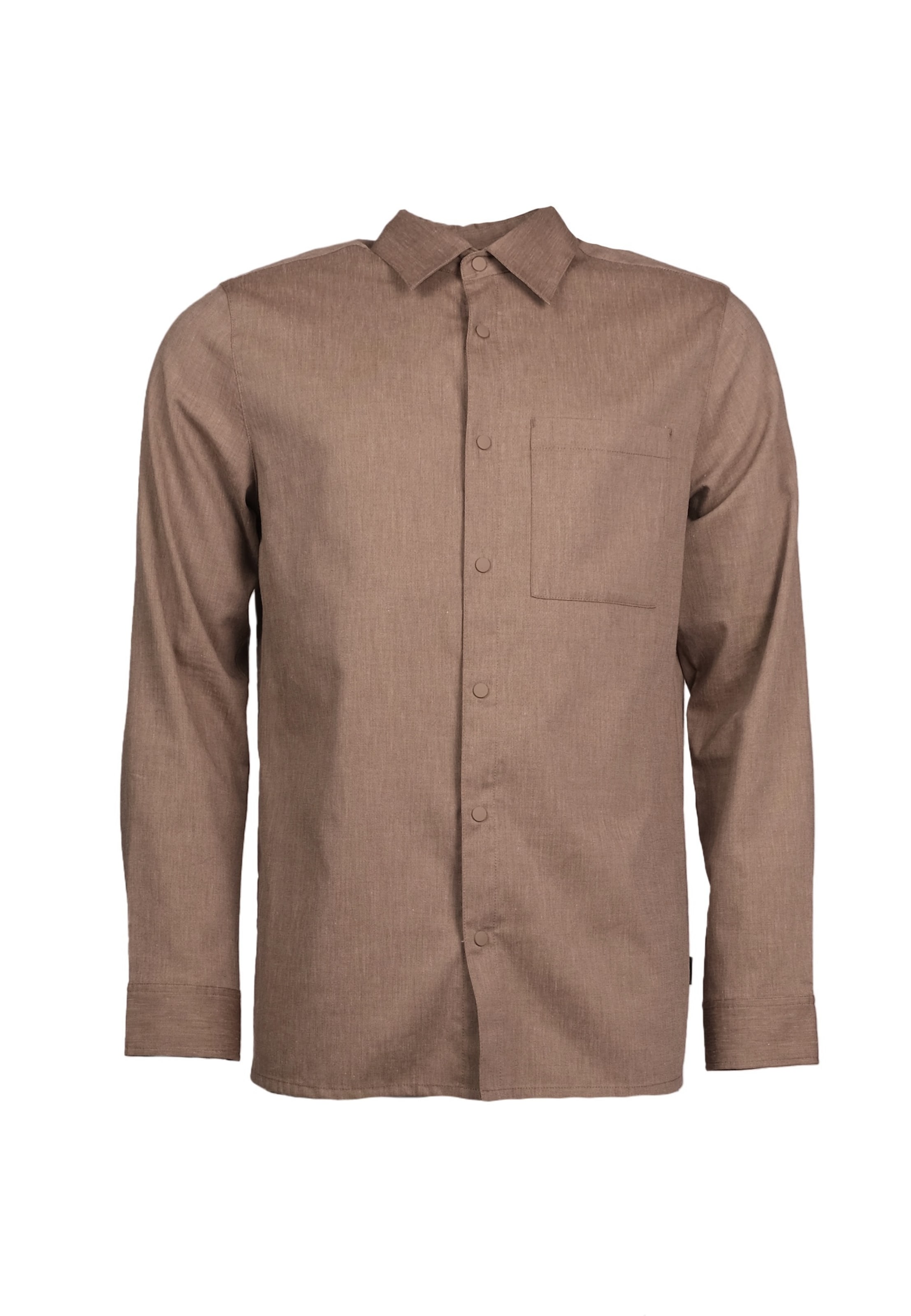 Kleinigkeit Regularny krój Koszula 'Lein Gosling' w kolorze brązowy: przód