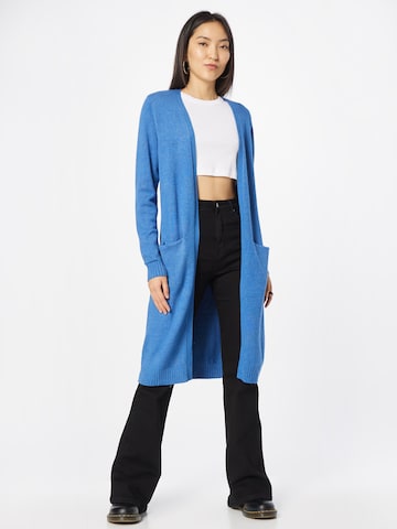 VILA Gebreid vest 'VIRil' in Blauw: voorkant