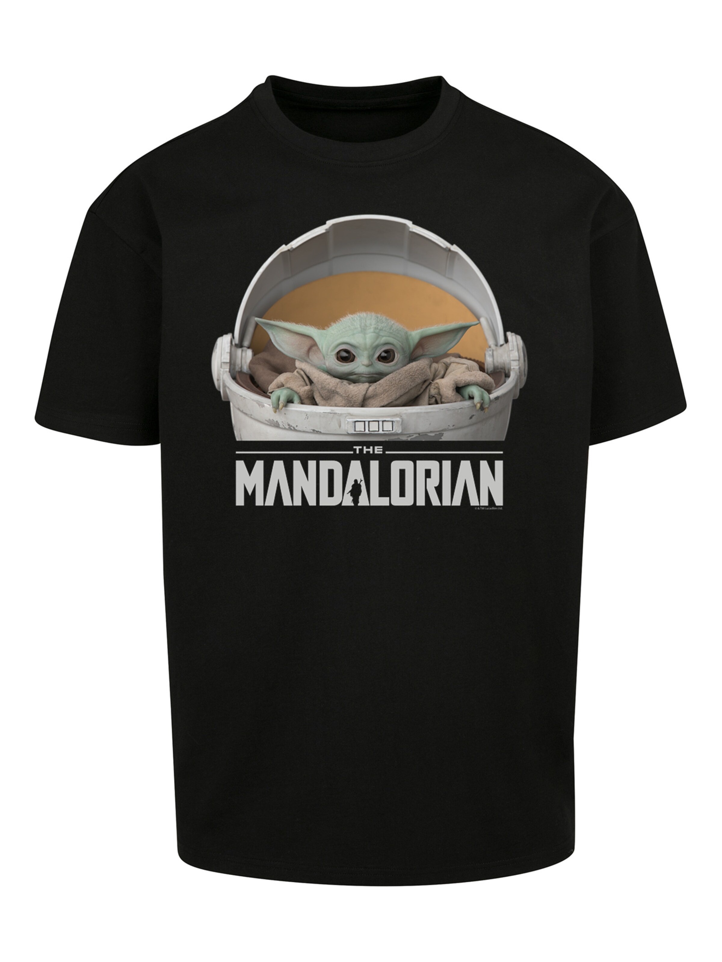 T-Shirt 'Star Wars The Mandalorian The Child Pod' F4NT4STIC en noir : devant
