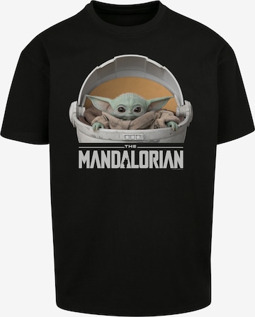 F4NT4STIC Shirt 'Star Wars The Mandalorian The Child Pod' in Black: front