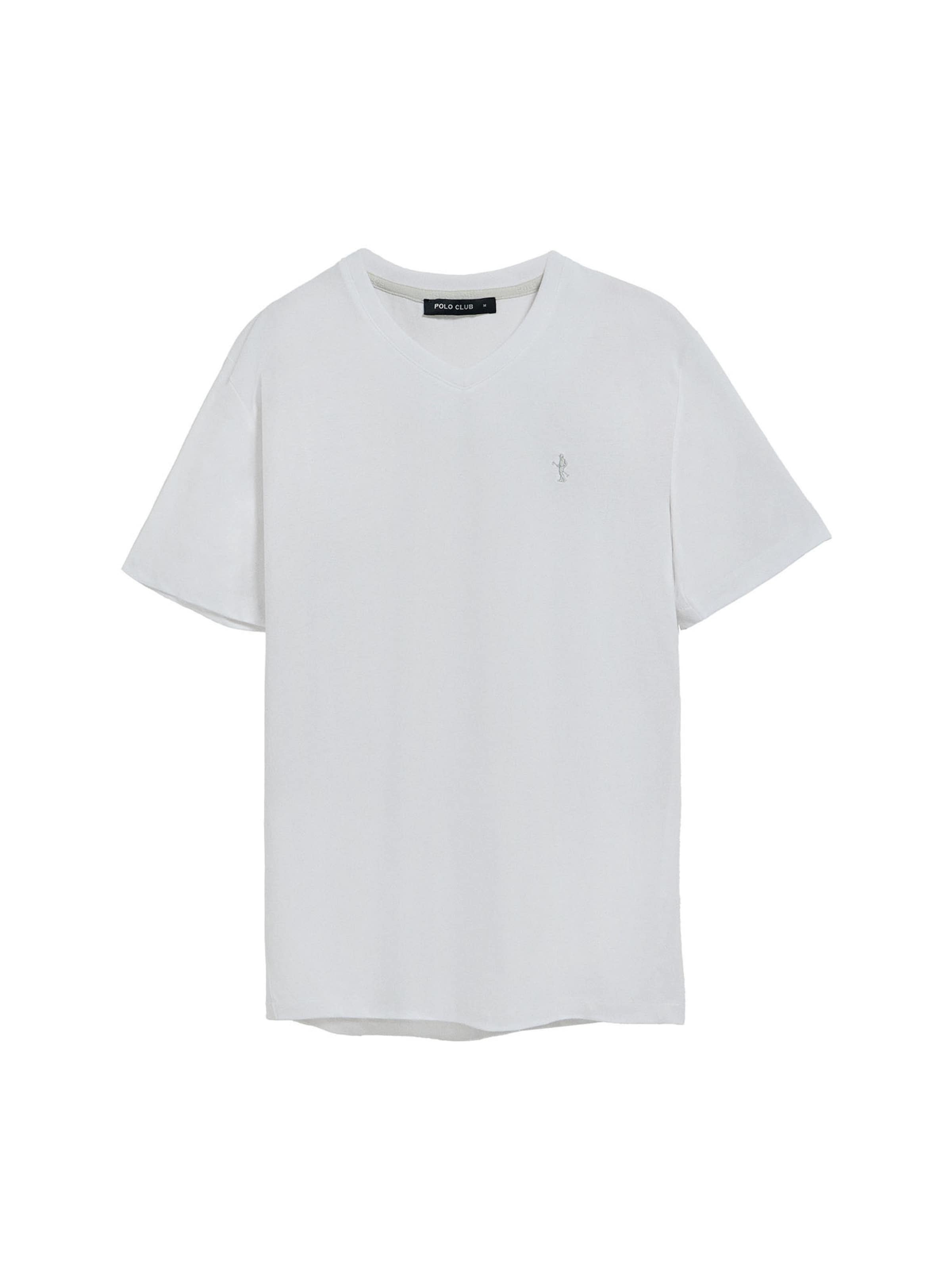 Polo Club T-Shirt in Weiß: Vorderseite