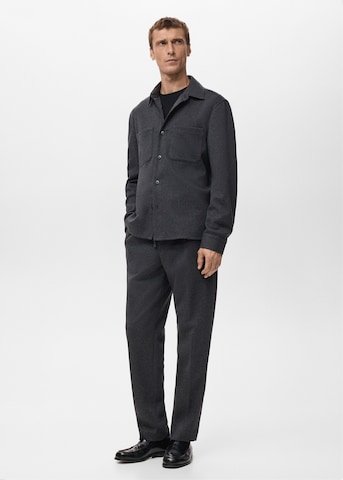 MANGO MAN Regular fit Button Up Shirt 'Alcudia' in Grey