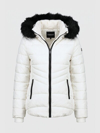 KOROSHI Veste d’hiver en L en blanc, Vue avec produit