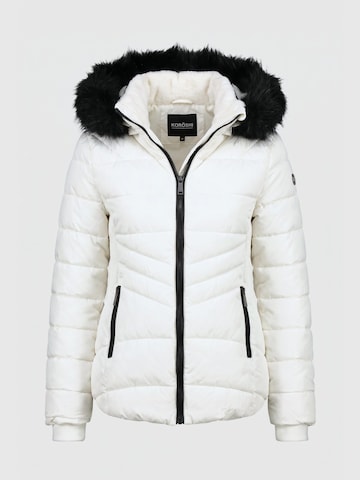Veste d’hiver KOROSHI en blanc : devant